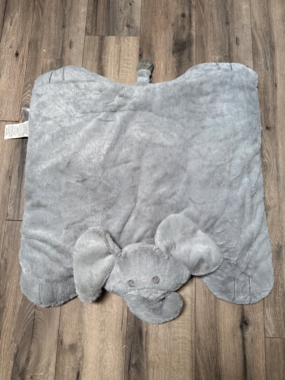 Gray Elephant Plush Baby Mat 30"x28" - OEKO-TEX Certified 100% Polyester Soft &